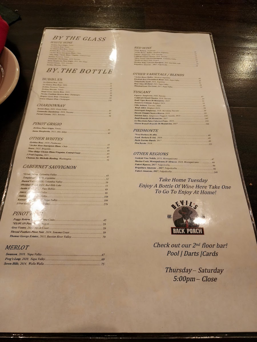 Menu Saint Rocco's New York Italian-5