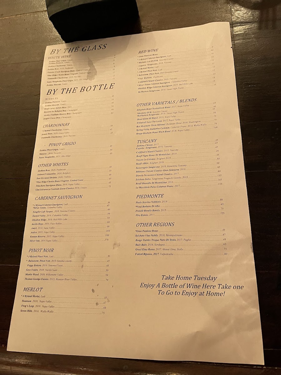 Menu Saint Rocco's New York Italian-8