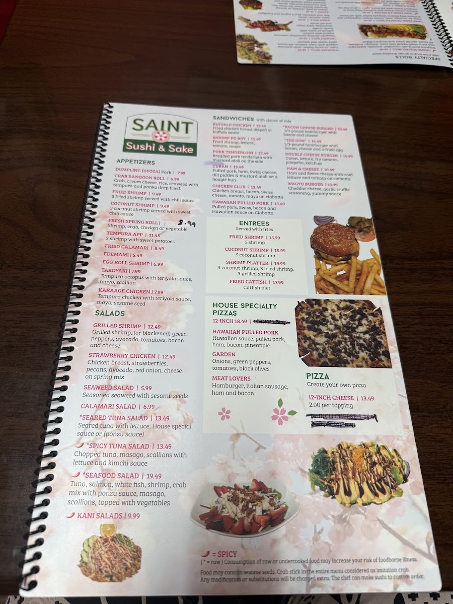 Menu Saint Sushi And Sake-6