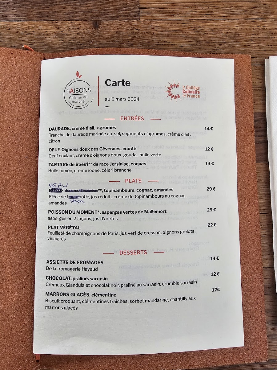 Menu Saisons - Cuisine Du Marché-2