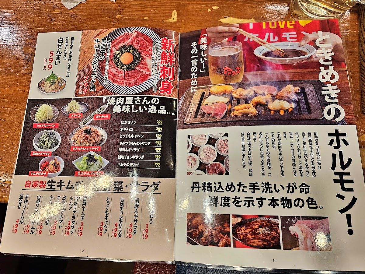Menu Sakae Hormone-3