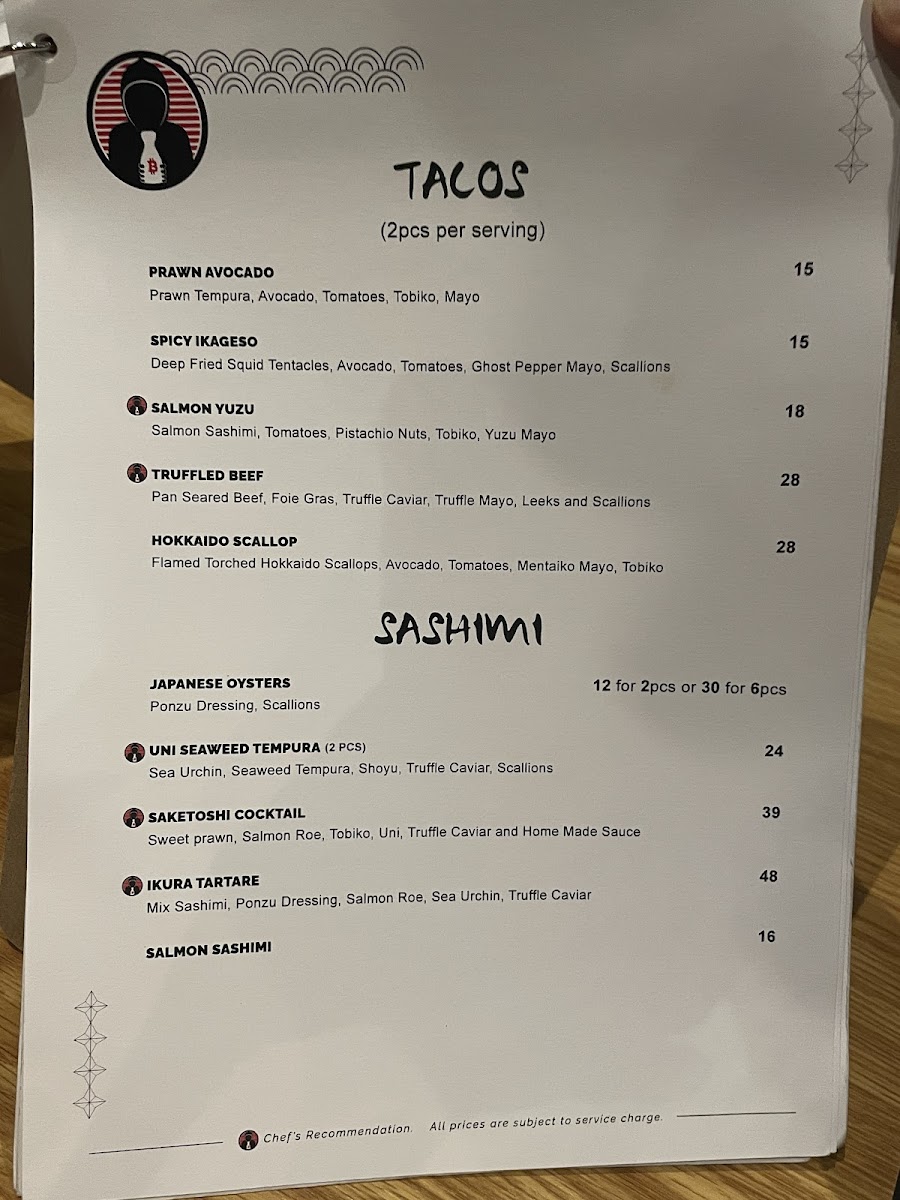 Menu Saketoshi Ue Square-9