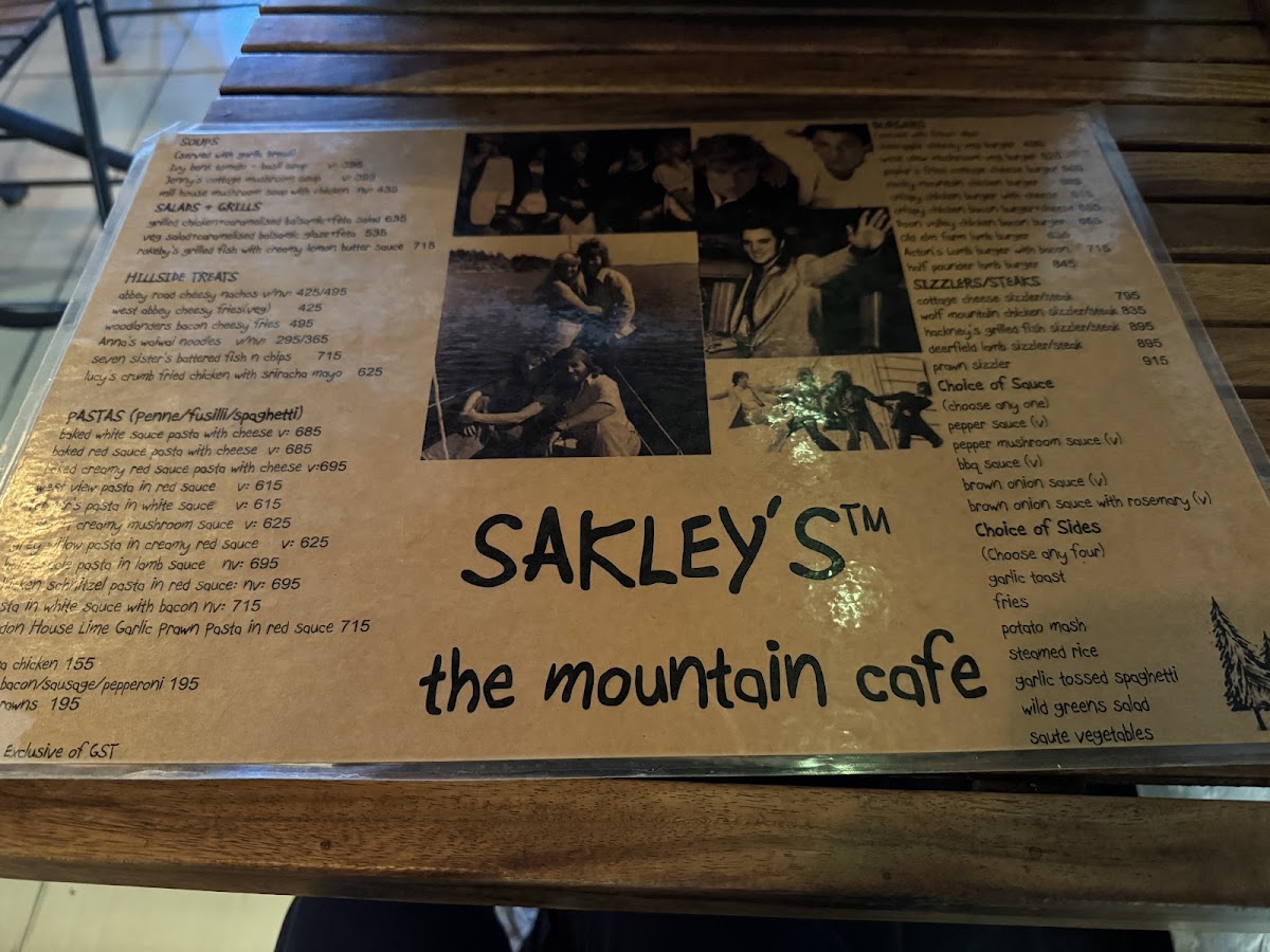 Menu Sakley's The Mountain Cafe-1