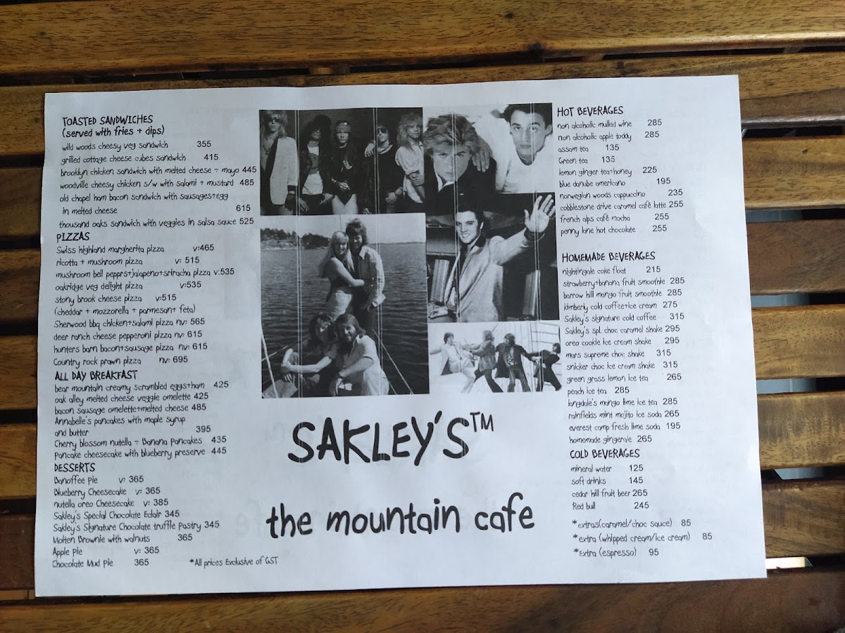 Menu Sakley's The Mountain Cafe-3