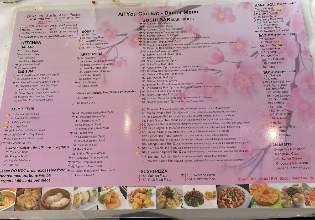 Menu Sakura Garden Restaurant-1