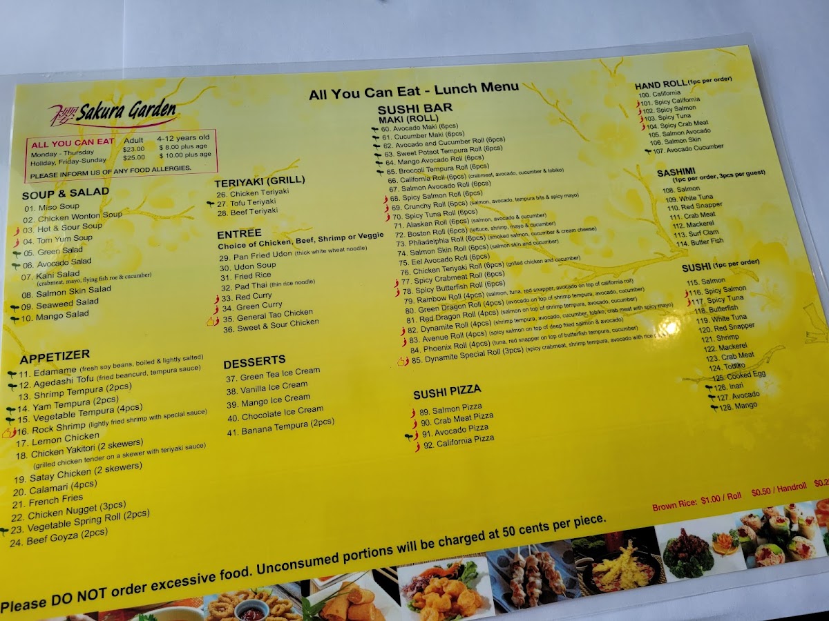Menu Sakura Garden Restaurant-2