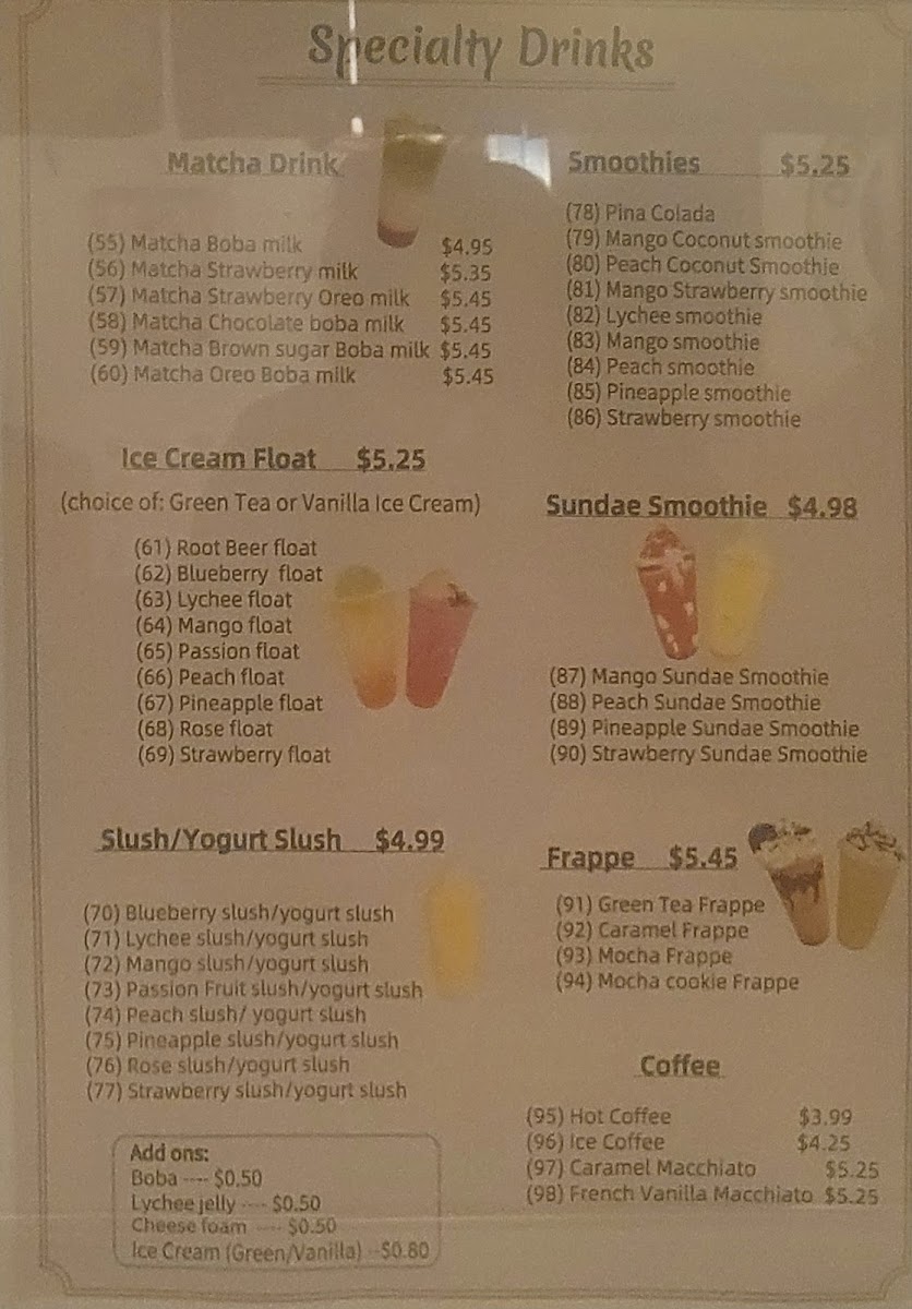 Menu Sakura Of Tokyo-1