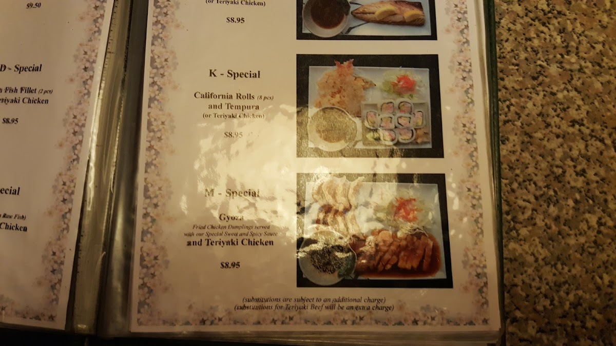 Menu Sakura Of Tokyo-7