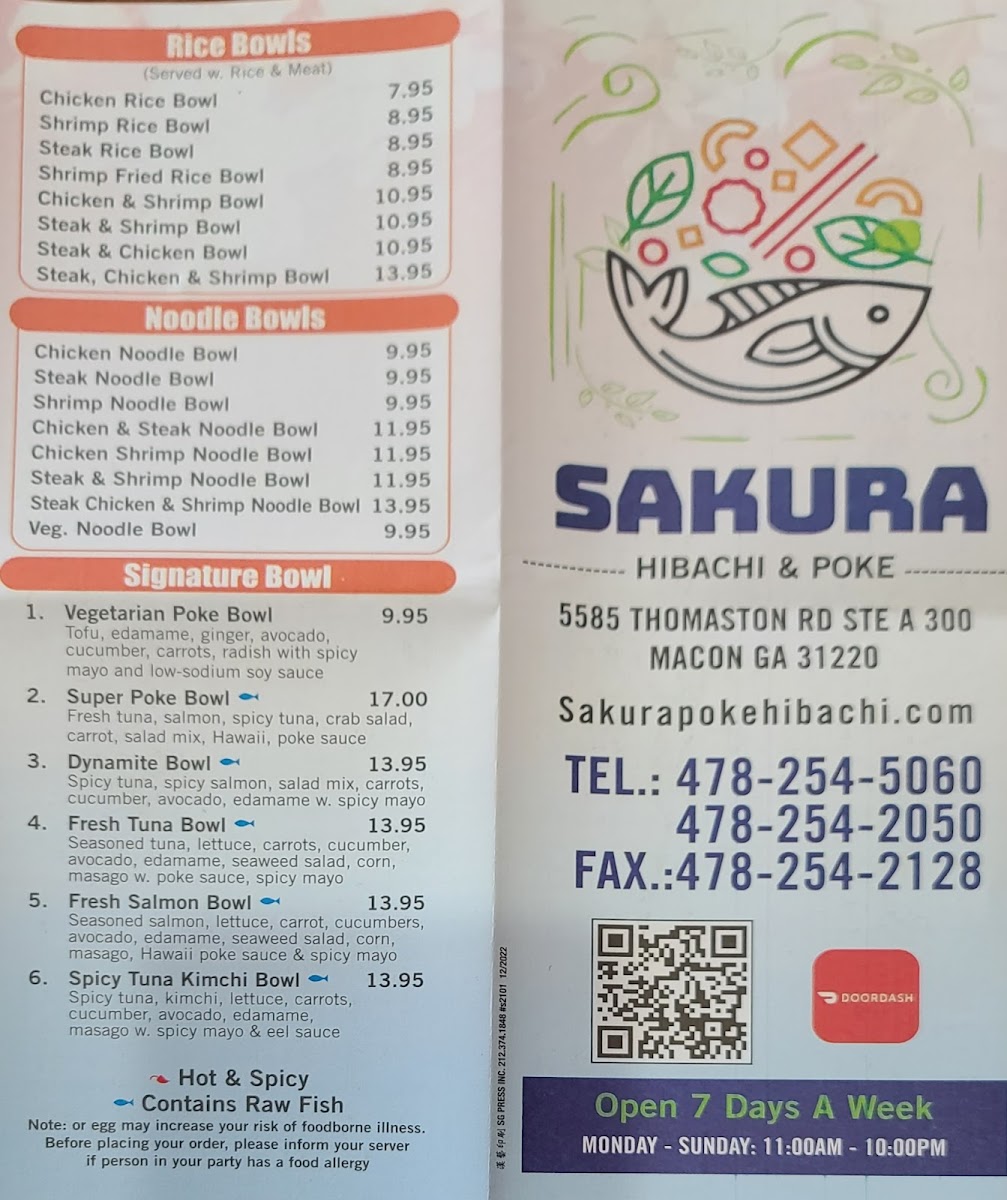 Menu Sakura Poke & Hibachi-5
