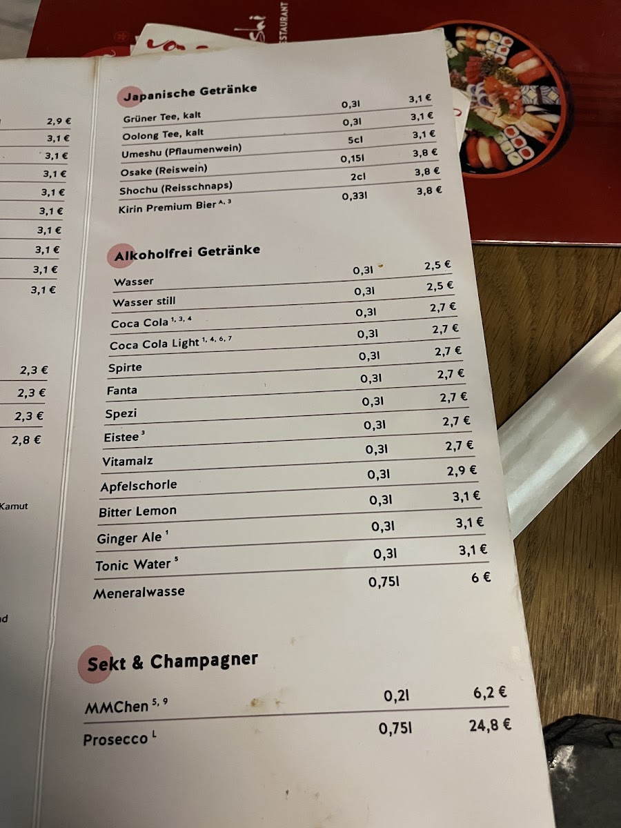 Menu Sakura Sushi 3-4