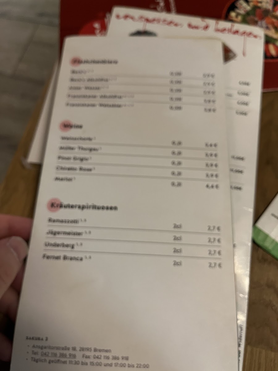 Menu Sakura Sushi 3-7
