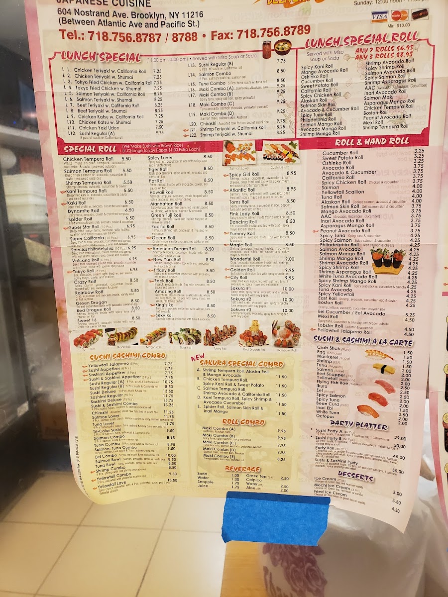 Menu Sakura Tokyo-2
