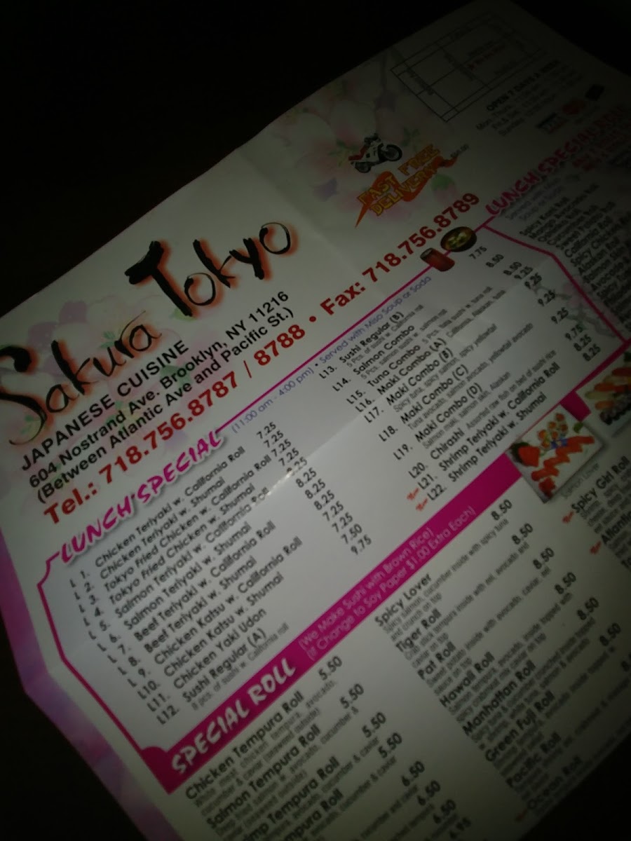 Menu Sakura Tokyo-6