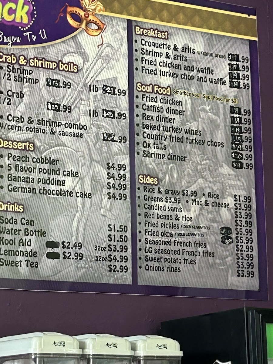 Menu Sal's Gumbo Shack-7