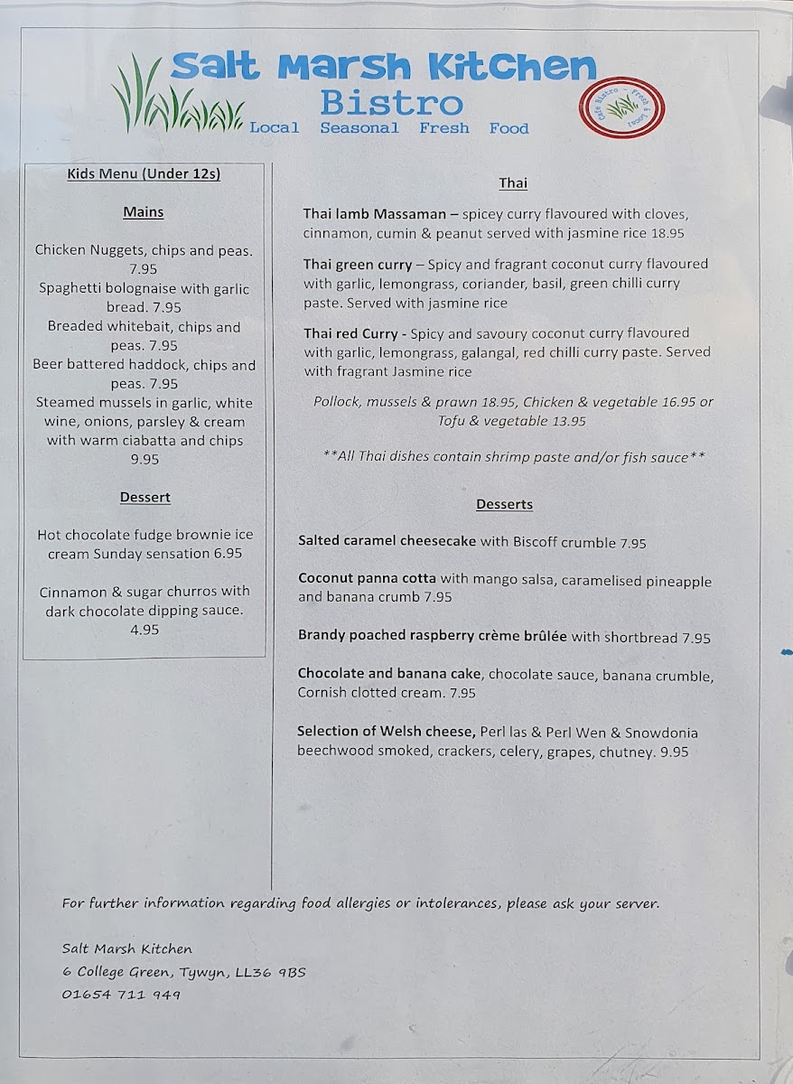 Menu Salt Marsh Kitchen-1
