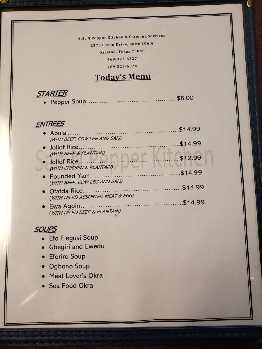 Menu Salt N Pepper Kitchen & Catering Services-5