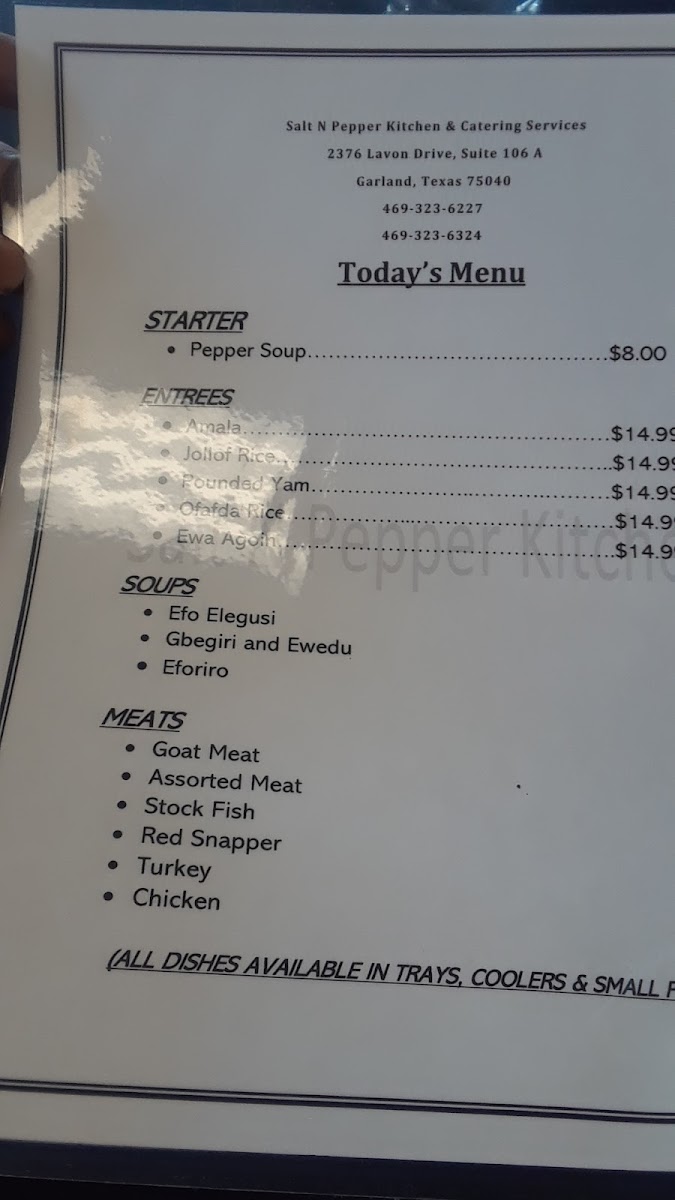 Menu Salt N Pepper Kitchen & Catering Services-7