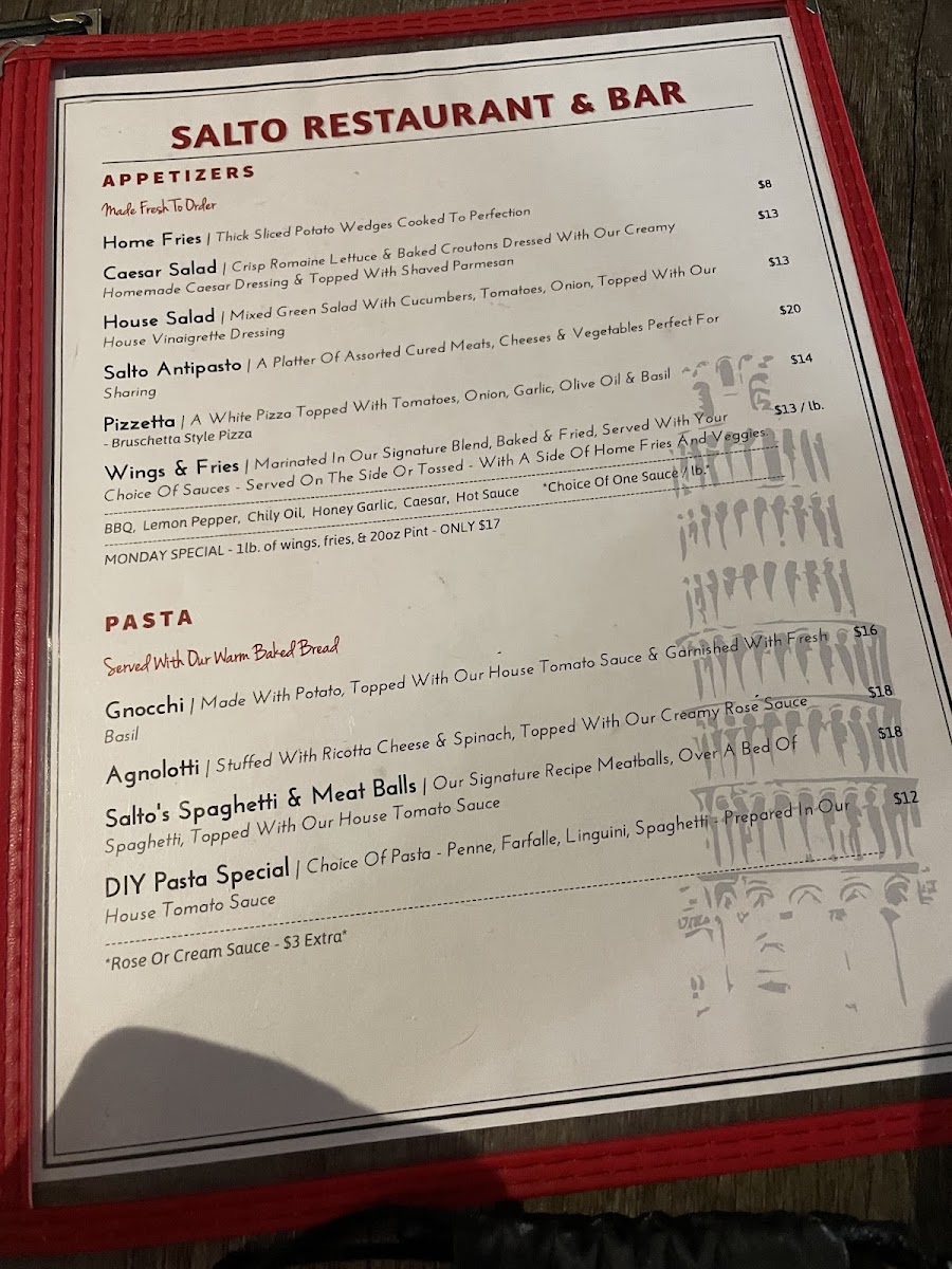 Menu Salto Restaurant & Bar-1