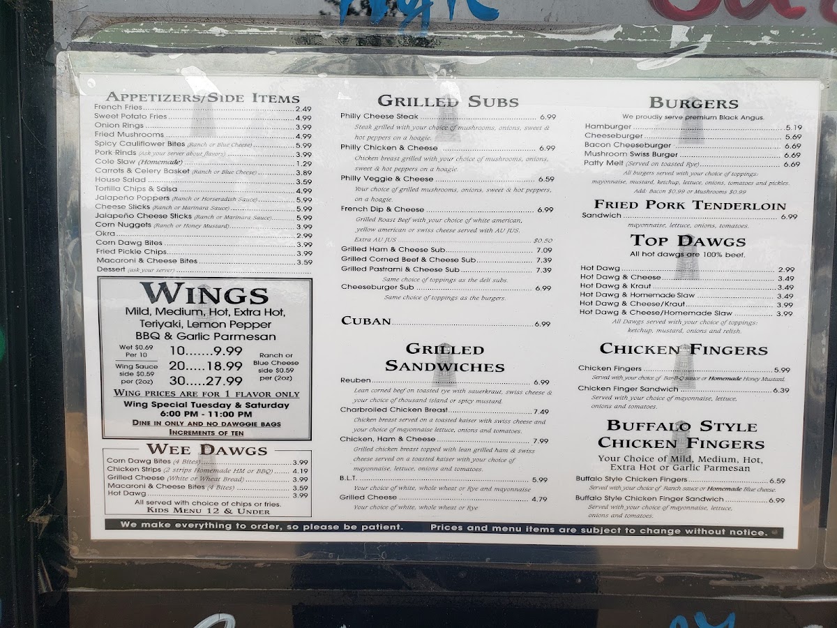 Menu Salty Dawg Pub & Deli-3