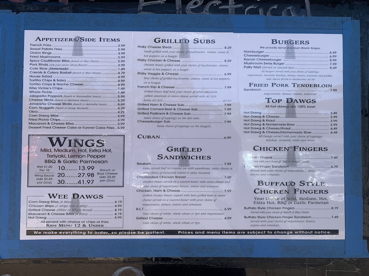 Menu Salty Dawg Pub & Deli-4