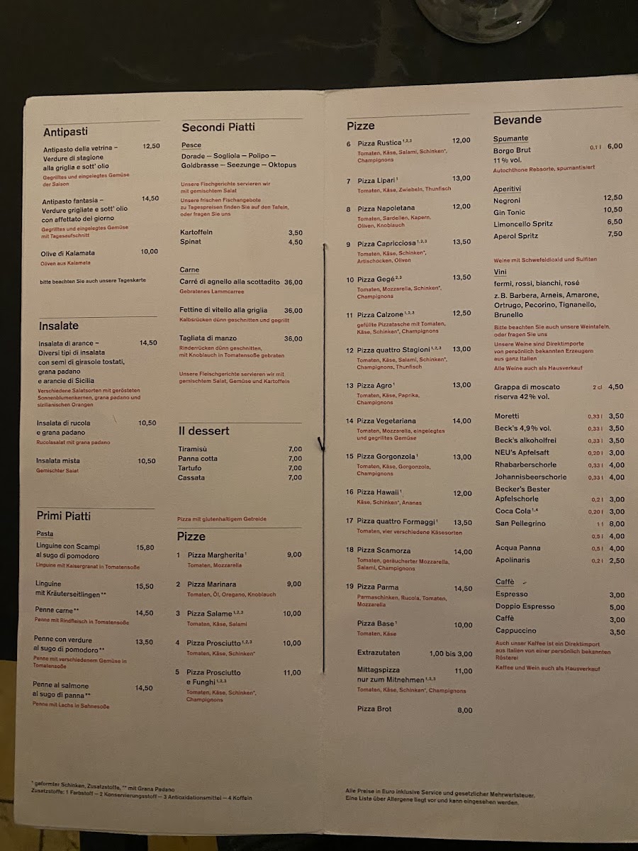 Menu Salvatore Trattoria - Göttingen-1
