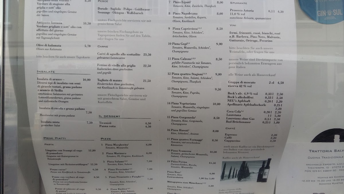 Menu Salvatore Trattoria - Göttingen-4