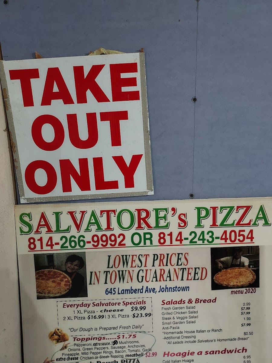 Menu Salvatore's Pizza-3