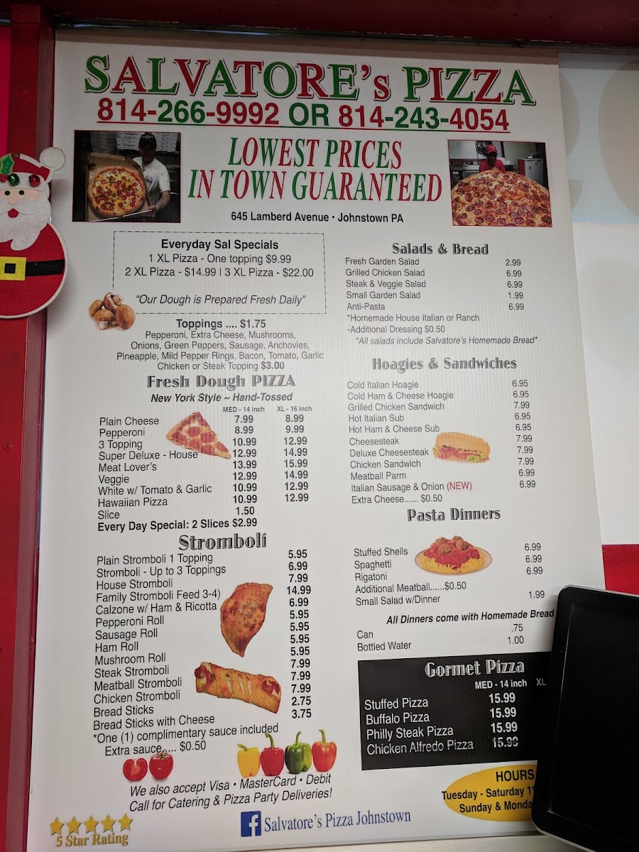 Menu Salvatore's Pizza-4