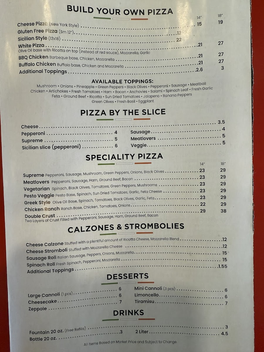Menu Salvo’S Pizza-2