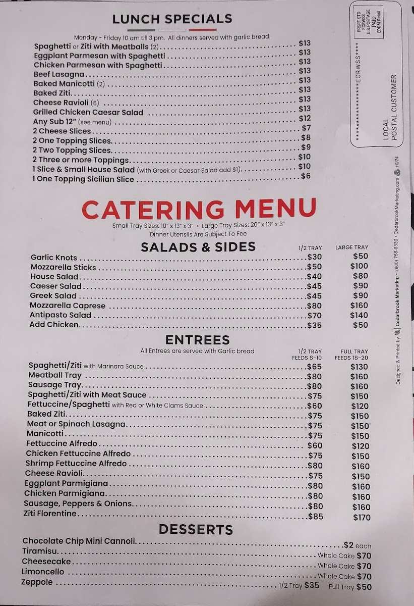 Menu Salvo’S Pizza-4