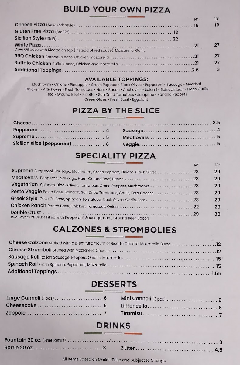 Menu Salvo’S Pizza-5