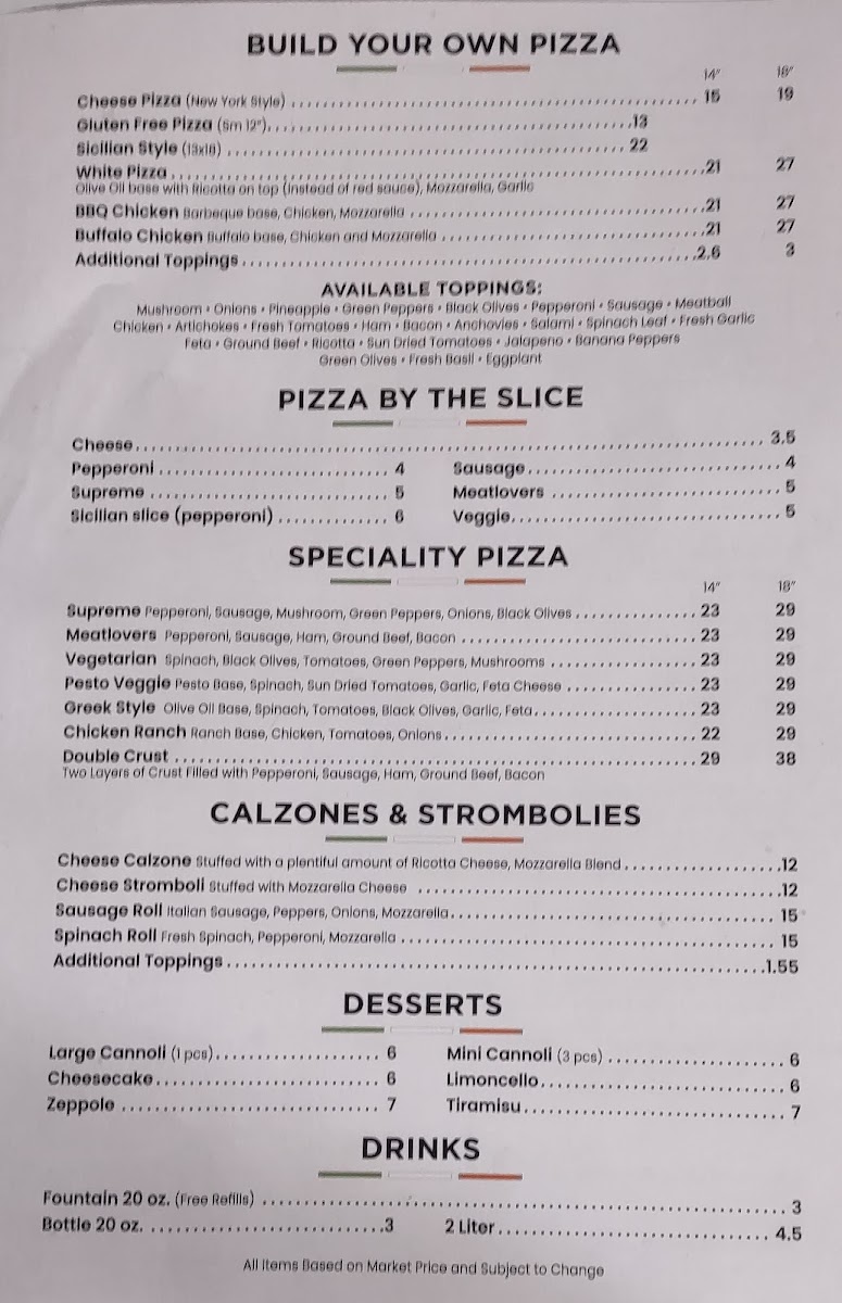Menu Salvo’S Pizza-6