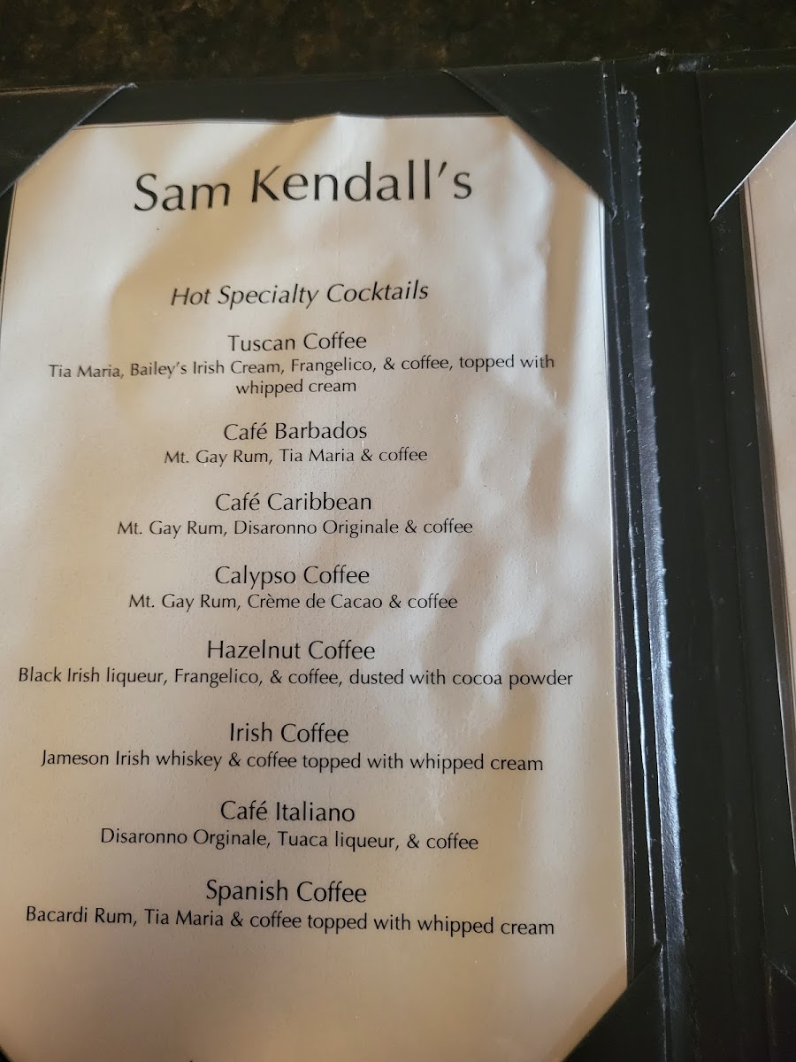 Menu Sam Kendall's-8