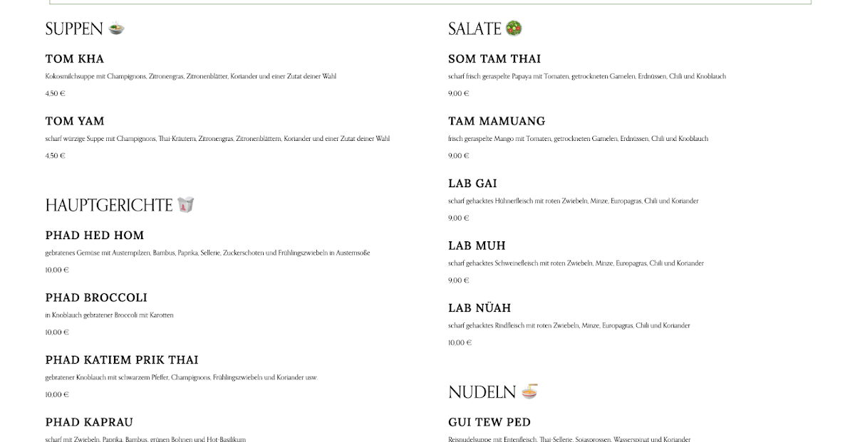 Menu Samakki Talad Thai-1