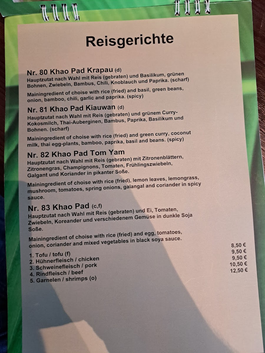 Menu Samakki Talad Thai-3