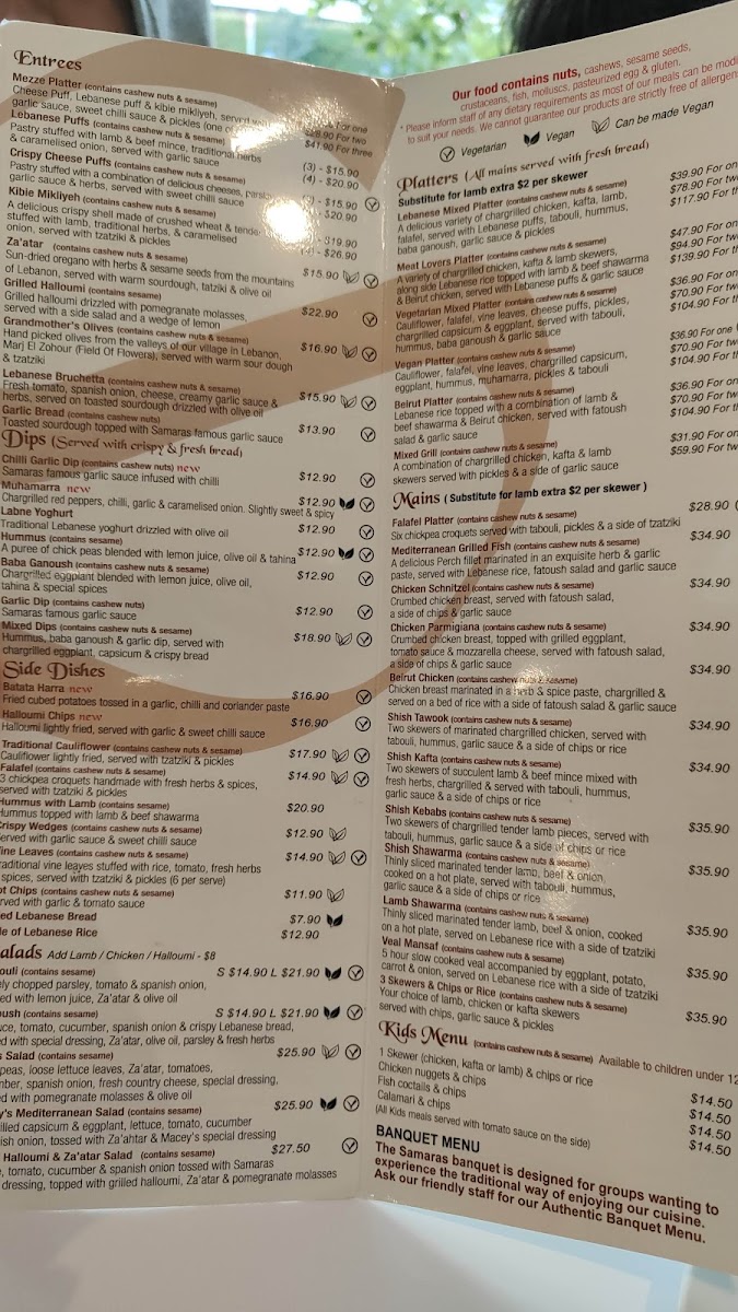 Menu Samaras Restaurant-2
