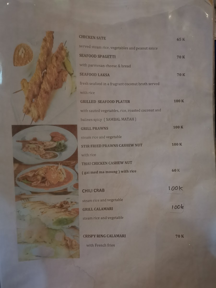 Menu Sambali Restaurant Lembongan-10