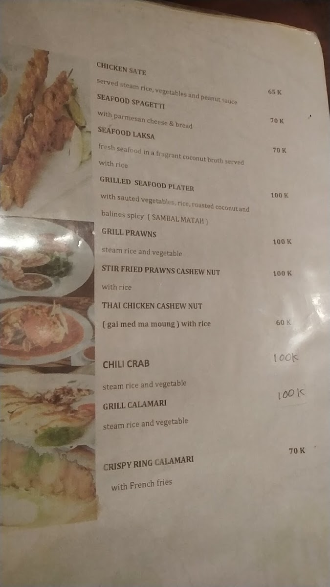 Menu Sambali Restaurant Lembongan-6