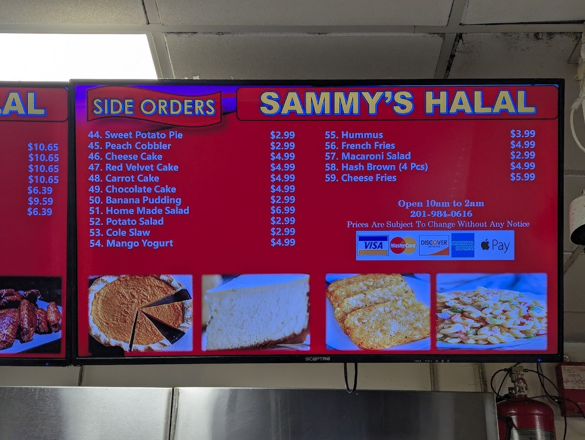 Menu Sammy's Halal-1
