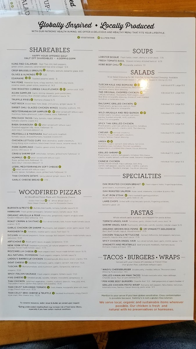 Menu Sammy’S Restaurant & Bar-9