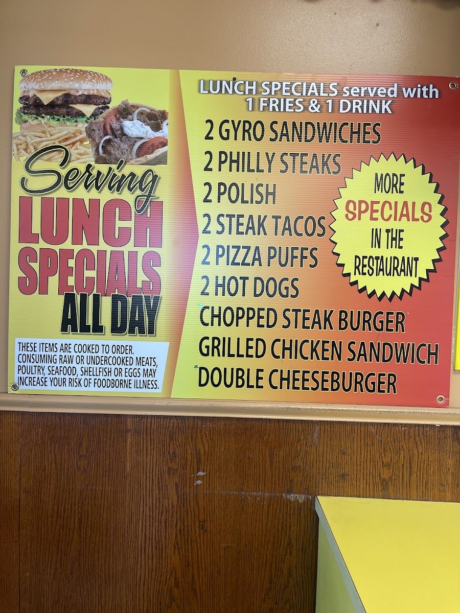 Menu Sammy's Touch-1