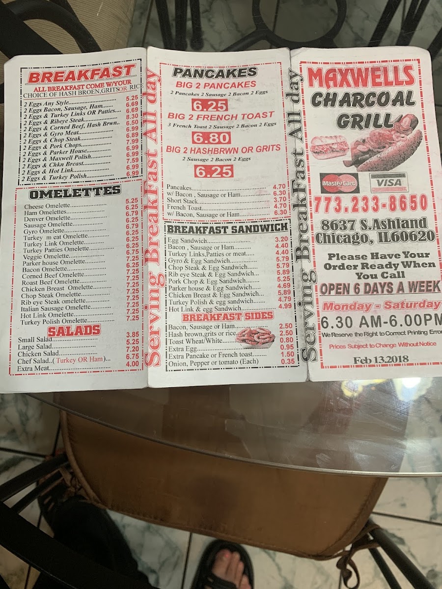 Menu Sammy's Touch-2