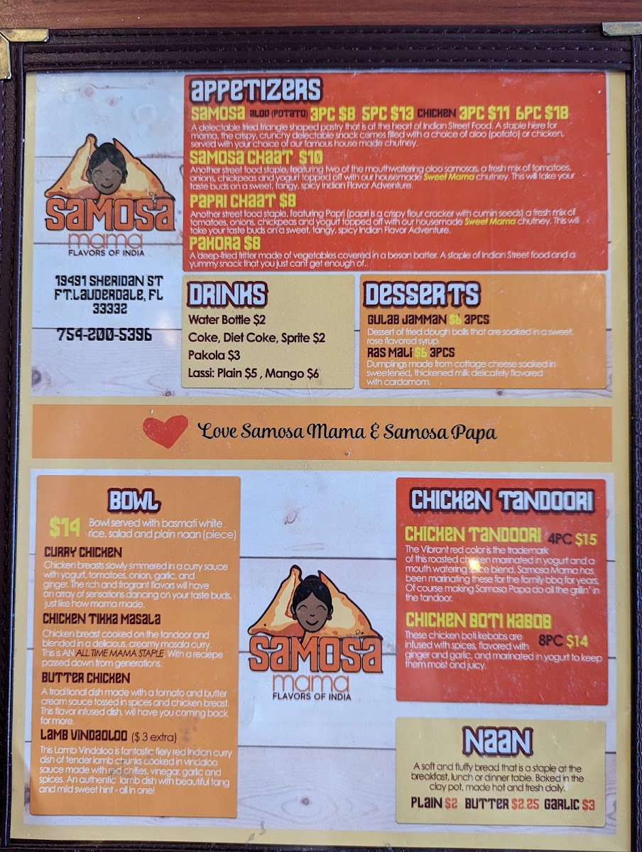 Menu Samosa Mama-9