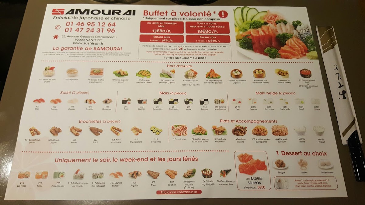 Menu Samouraï-10