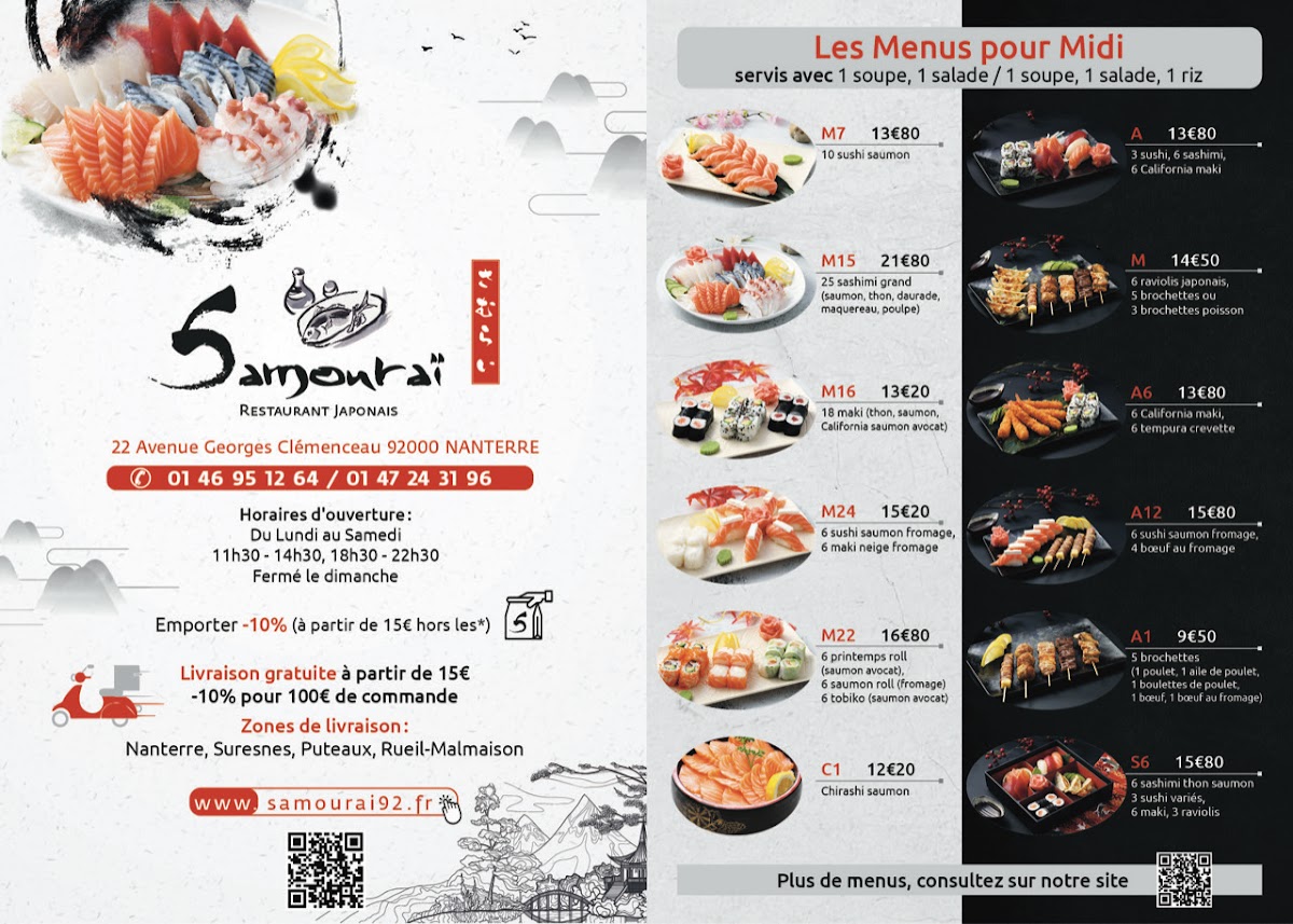 Menu Samouraï-2