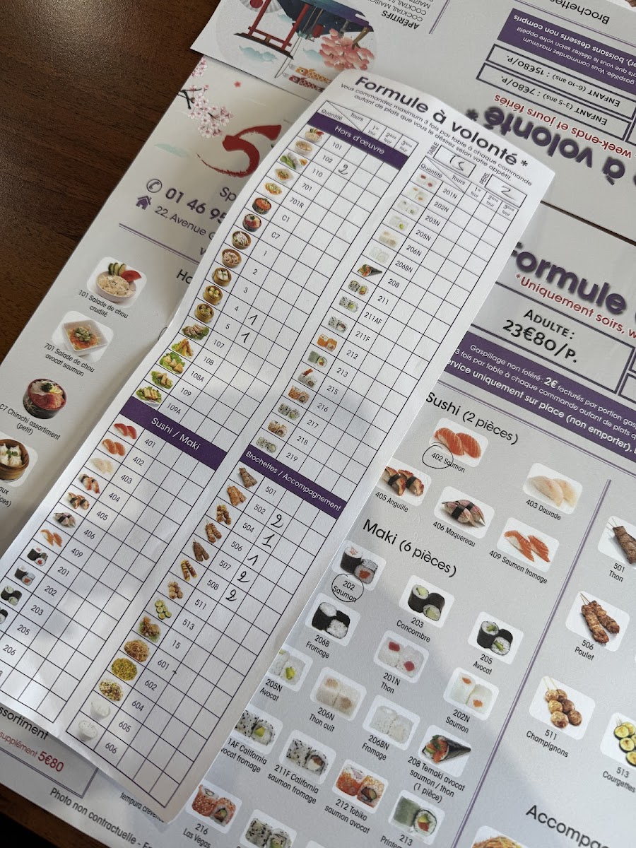 Menu Samouraï-8