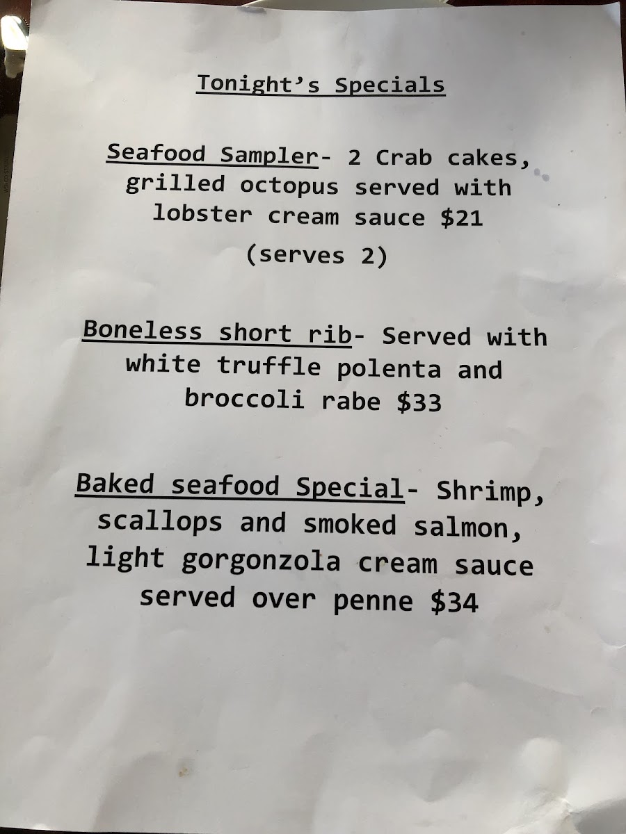 Menu Sam's Kitchen Woburn-1