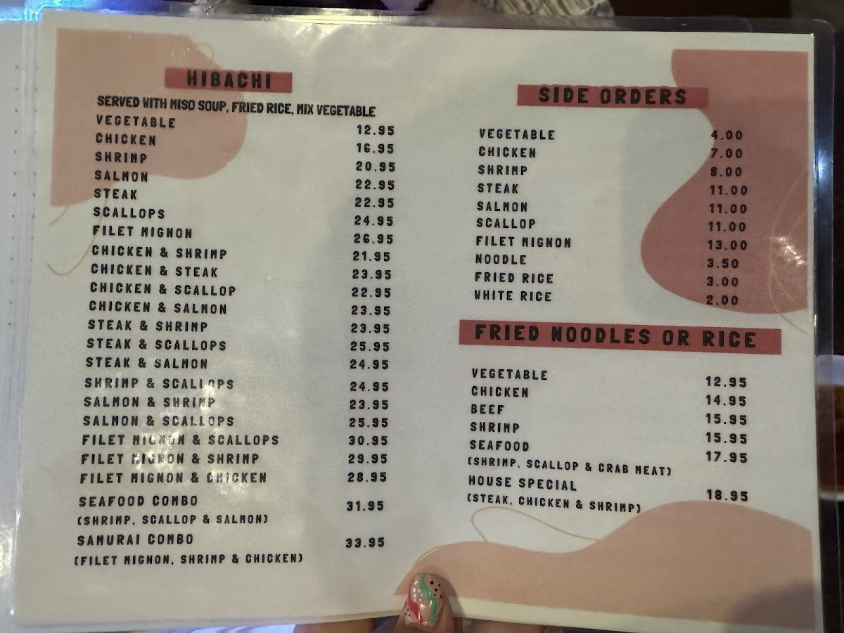 Menu Samurai Revolving Sushi Bar And Steakhouse-4