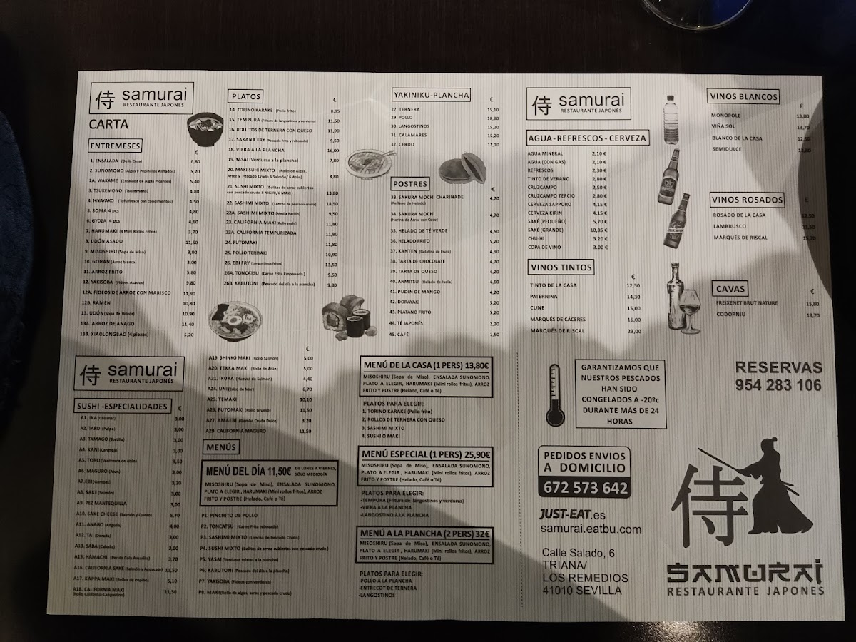 Menu Samurai-5