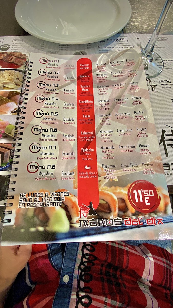 Menu Samurai-9